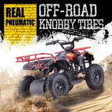 HOVER HEART Electric Dirt Quad, 36V 500W 4-Wheeler, Dual Suspensions, Age 13+