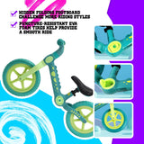 Hoverheart Dinosaur Balance Bike, No Pedal Kids Toys Baby Balance Bike Child Push Along Walking Bike (Blue)
