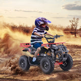HOVER HEART Electric Dirt Quad, 36V 500W 4-Wheeler, Dual Suspensions, Age 13+